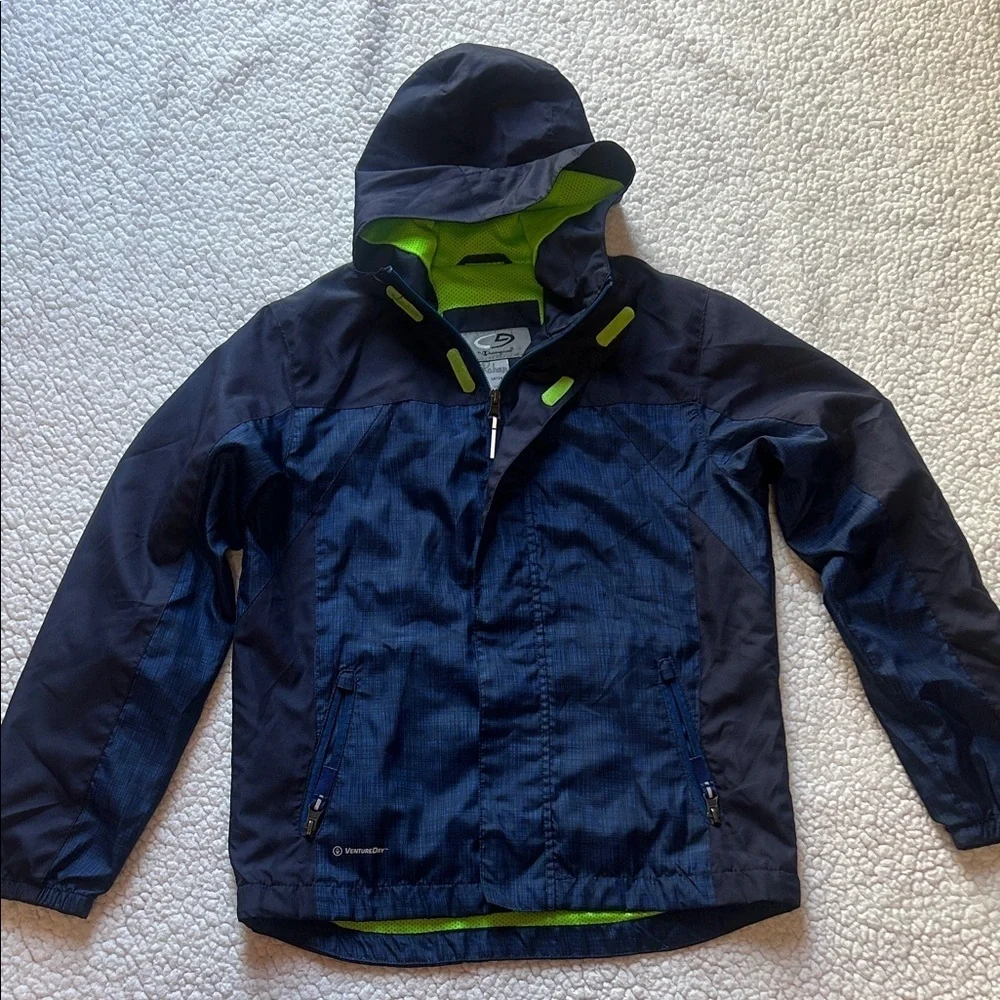 Champion Kids' Navy Raincoat with Reflective Details
